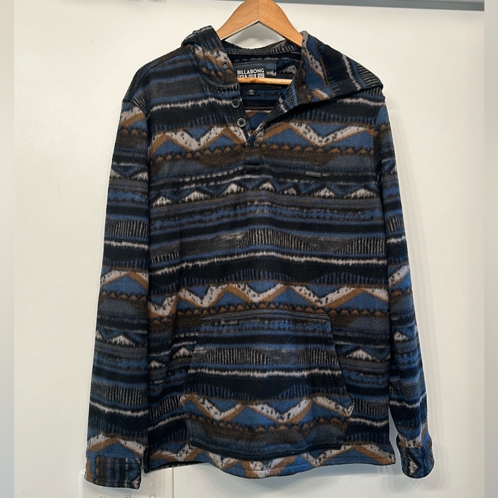 Men’s Fleece Billabong Aztec print sweatshirt